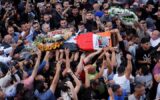 هزاران نفر پیکر شهید ابوعاقله را تشییع کردند