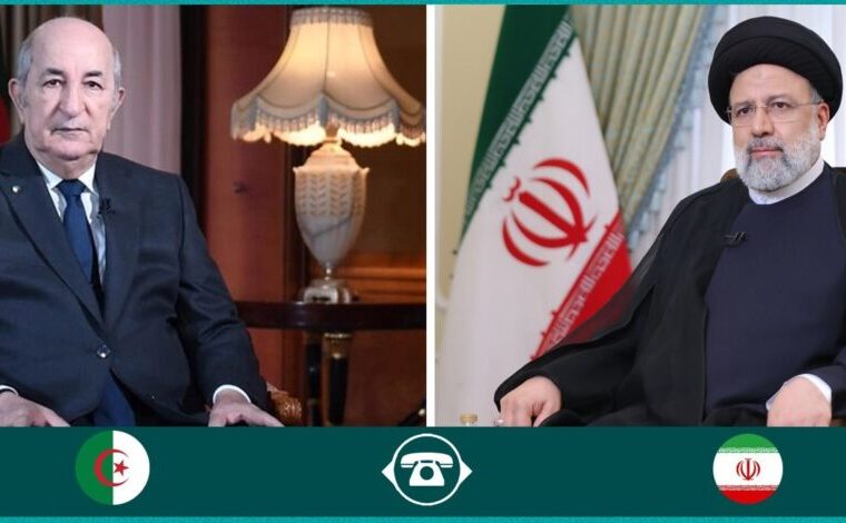 فلسطین؛ محور گفت‌وگوی رؤسای جمهور ایران و الجزائر