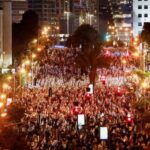 بیست‌و یکمین هفته متوالی:تظاهرات ده‌ها هزار نفر از شهرک‌نشینان علیه کابینه نتانیاهو