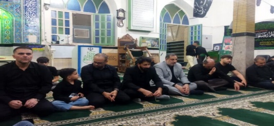 حضور شهردار، رئیس و اعضای شورای اسلامی شهر حسن آباد، در مراسم عزاداری سالار شهیدان(ع)