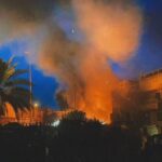 سفارت سوئد در بغداد در اعتراض به صدور مجوز جدید قرآن‌سوزی در استکهلم، به آتش کشیده شد