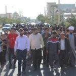 همایش پیاده روی خانوادگی به مناسبت هفته دفاع مقدس در روستای ابراهیم آباد