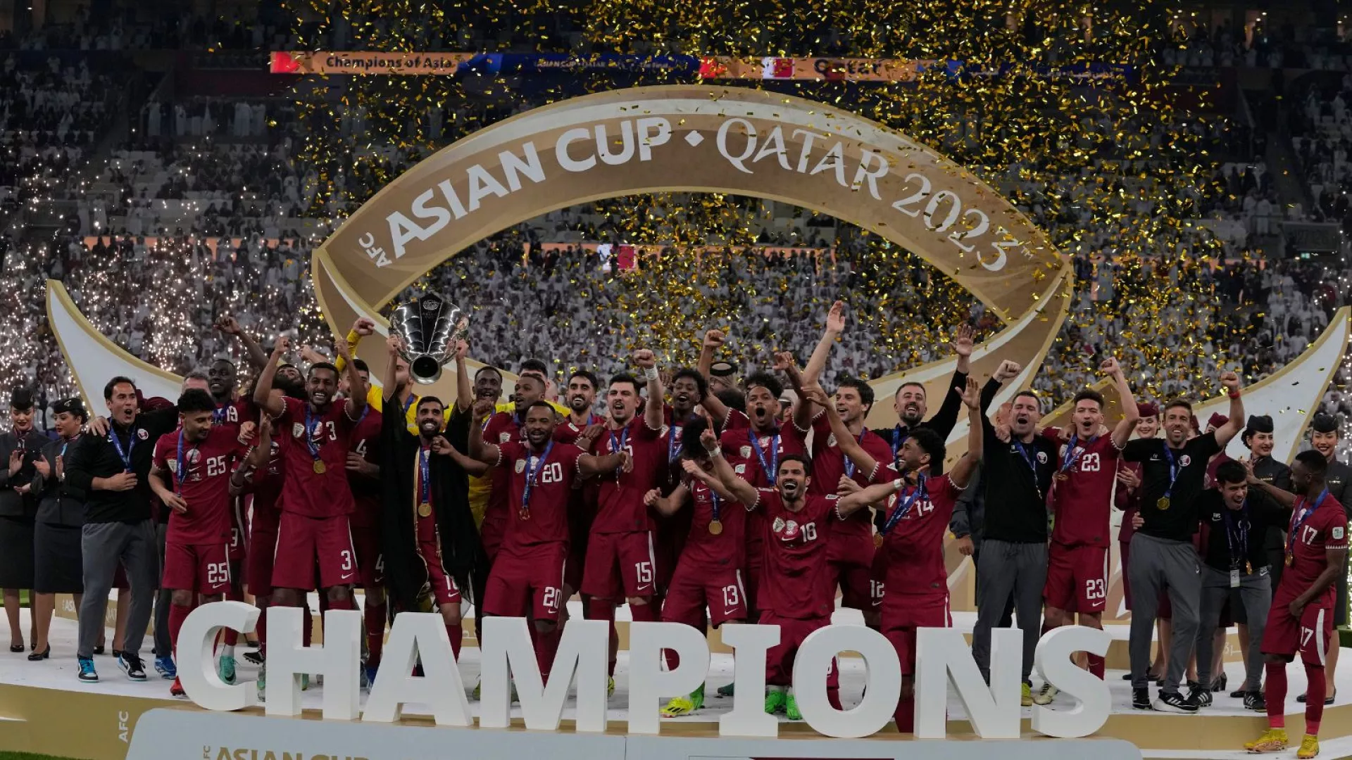 قطر قهرمان جام ملت‌های آسیا شد؛ قطر-۳-اردن-۱