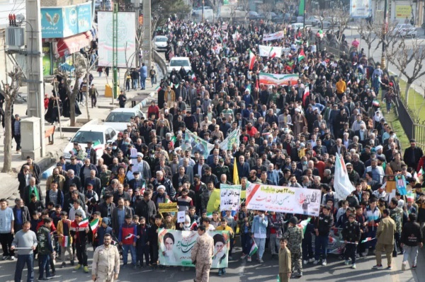 حضور پرشور مردم بخش فشافویه در جشن ۴۵ سالگی انقلاب اسلامی