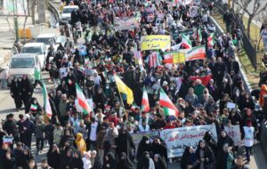 راهپیمایی پرشور ۲۲ بهمن در شهر حسن‌آباد فشافویه به مناسبت ۴۶ سالگی انقلاب اسلامی