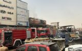 آتش‌سوزی در منطقه تجاری نجف اشرف مهار شد؛ حادثه تلفات جانی نداشت