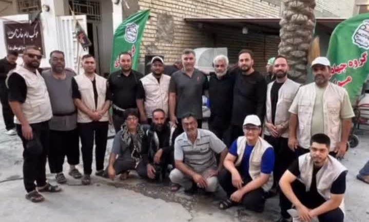 بازدید شهردارحسن‌آباد از موکب اسکان حضرت آیت‌الله خامنه‌ای شهر حسن‌آباد در کربلای معلی