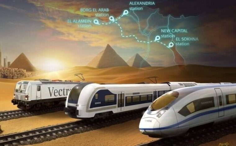 قطار پرسرعت مصر در آستانه راه‌اندازی آزمایشی؛ اتصال دریای سرخ و مدیترانه با ریل