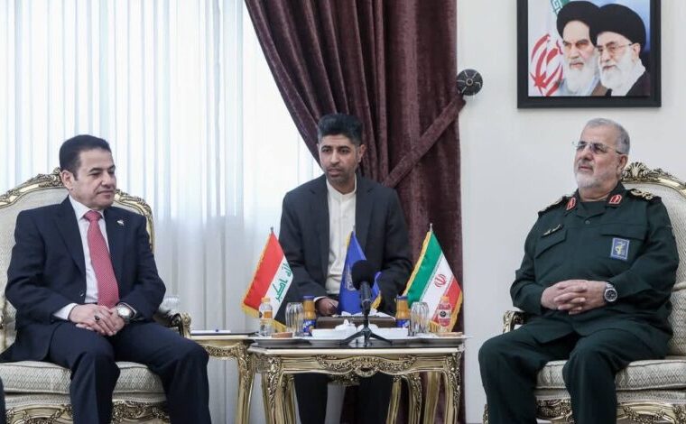 دیدار پاکپور و الاعرجی؛ هشدار قاطع فرمانده سپاه ایران: در صورت تعدی، جهنم برپا می‌کنیم