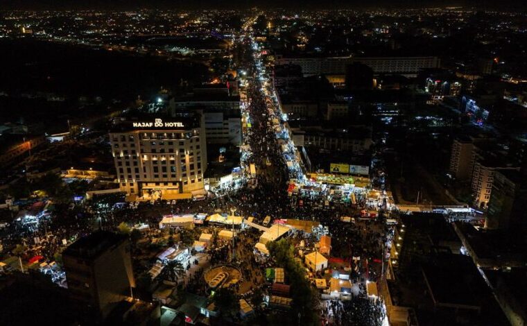 طرح امنیتی ویژه پلیس نجف برای تأمین امنیت زائران سالروز شهادت حضرت زهرا (س) در حرم امیرالمؤمنین (ع) طرح امنیتی ویژه پلیس نجف برای تأمین امنیت زائران سالروز شهادت حضرت زهرا (س) در حرم امیرالمؤمنین (ع)