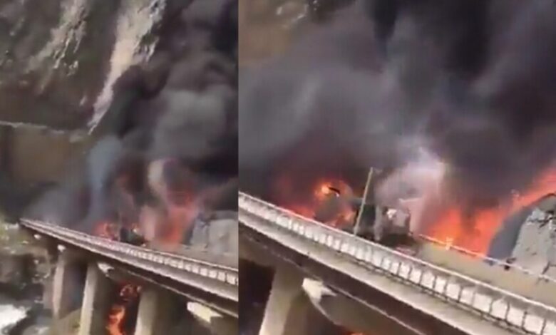 تصادف مرگبار اتوبوس عمره‌گزاران هندی در مدینه | مرگ ۴۵ زائر در آتش‌سوزی هولناک