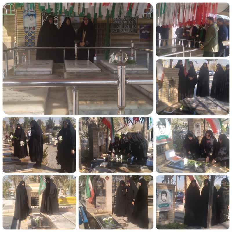 عطر افشانی قبور شهدای فشافویه؛ تجدید میثاق مدیران محلی با آرمانهای شهدا در هفته بسیج 3 گروه جهادی خادم الشهدا حوزه مقاومت بسیج ۴۶۰مرصاد