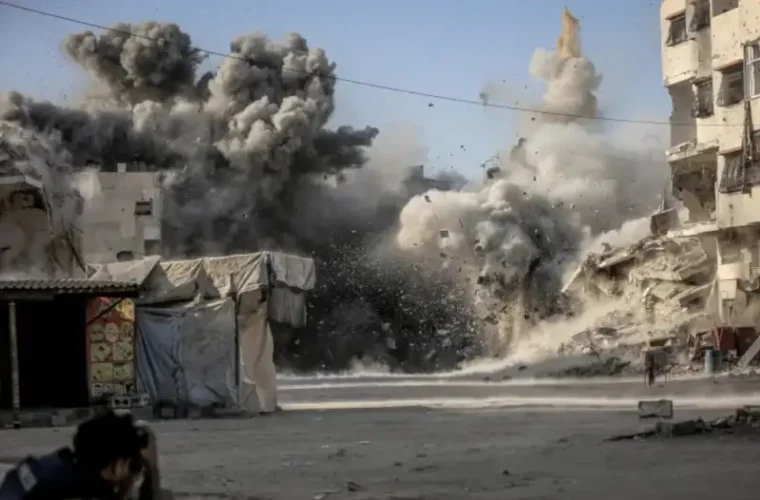 حملات زنجیره ای هوایی و زمینی رژیم صهیونیستی به غزه