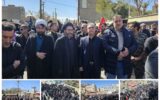 راهپیمایی عزاداری در فشافویه پس از شهادت رهبر معظم انقلاب