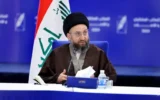 الحکیم از ملت عراق برای حضور گسترده در مراسم تشییع پیکر رهبر شهید ایران الحکیم از ملت عراق برای حضور گسترده در مراسم تشییع پیکر رهبر شهید ایران