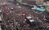 حضور حماسی و ده میلیون نفری مردم عراق در تشییع پیکر رهبر شهید ایران