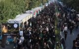 خدمات رایگان مینی‌بوسرانی شهرداری حسن‌ آباد برای جاماندگان اربعین