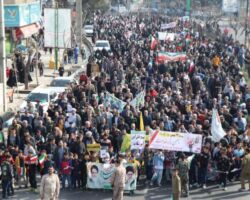 حضور پرشور مردم بخش فشافویه در جشن 45 سالگی انقلاب اسلامی